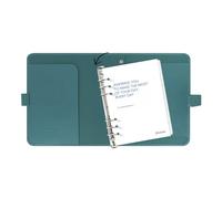 Filofax Saffiano C022532M-27 Organiseur format A5, aigue-marine, aspect cuir, 6 anneaux, modulaire, semainier, multilingue