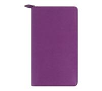 Filofax Saffiano C022535-27 Organiseur à fermeture éclair, taille compacte, rasperry, aspect cuir, six anneaux, calendrier 2 semaines par page, anglais, 2027