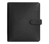 Filofax Saffiano C022623-27 Agenda semainier 2027 à 6 anneaux Noir Format A5