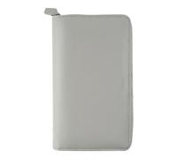 Filofax Saffiano C028808-27 Organiseur à fermeture éclair, taille compacte, granit, aspect cuir, six anneaux, calendrier 2 semaines par page, anglais, 2027