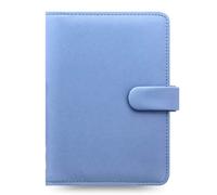 Diář týdenní Filofax Saffiano, 13,5x18,8 cm, koženka, světle modrý
