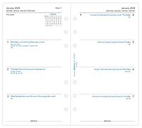 Filofax Semaine personnelle sur deux pages, 5 langues (français non garanti)