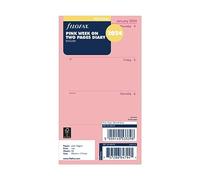 Filofax Semaine personnelle sur deux pages Anglais 2024 - Rose