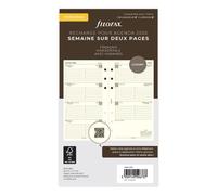 Filofax Semaine Sur Deux Pages Horizontal Cotton Cream- Français - Per - 2026