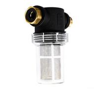 Filteilect Filtre à eau 1,9 cm pour nettoyeur haute pression compatible avec les modèles Karcher, élimine le sable et les débris de la pompe, construction en plastique, 1 paquet