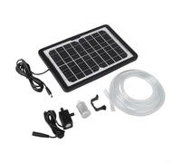 Filteilect Kit de pompe à eau submersible à énergie solaire 6 W 9 V avec panneau réglable et support, débit de 240 l/h pour bassin, aquarium, rocaille, fontaine de jardin, extérieur