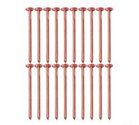 Filteilect Lot de 20 clous de retrait de souches en cuivre massif de 65 mm, pour contrôle des racines d'arbre, perceuse et marteau - Matériel de jardin pour souches et arbustes (A)