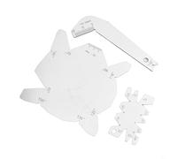 Filteilect Lot de 3 jauges d'angle de foret, jauge d'angle de 118° pour affûtage de perceuse, outil de mesure d'inspection en acier inoxydable pour applications CNC et travail des métaux