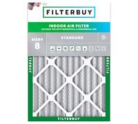 Filterbuy Filtre à air 13.50 x 19.50 x 1.75 MERV 8 Dust Defense (lot de 1), filtres à air plissés de rechange pour fournaise CVC (taille réelle : 13.50 x 19.50 x 1.75 pouces)