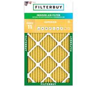 Filterbuy Filtre à air 14 x 28 x 1 MERV 11 anti-allergènes (1 paquet), filtres à air plissés de rechange pour fournaise CVC (taille réelle : 34 x 70 x 1 cm)
