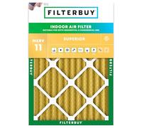 Filterbuy Filtre à air 15 x 20 x 2 cm MERV 11 anti-allergènes (lot de 1), filtres à air plissés de rechange pour fournaise CVC (taille réelle : 36,5 x 49,5 x 4,4 cm)