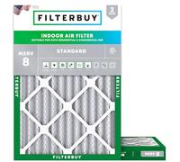 FilterBuy Lot de 2 filtres à air comprimés MERV 8 24 x 30 x 2 cm