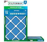 Filterbuy Lot de 2 filtres à air plissés MERV 13 Optimal Defense (14 x 36 x 1) - Filtres à air plissés pour chaudière CVC (taille réelle : 34 x 90 x 1 cm)