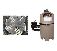 filtre a diatomee hayward Pro grid de 33 m3 + vanne 6 voies side 2"