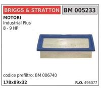Filtre À Air BRIGGS STRATTON Tondeuse À Gazon Industrial Plus 8 HP 9 HP 496077