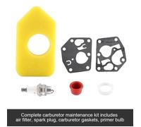 Filtre à air Carburateur Garniture joint de diaphragme Ampoule bougie Kit complet Briggs & Stratton