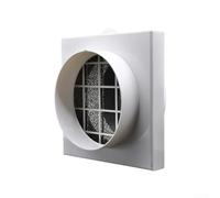 Filtre à air lavable pour tuyaux en PVC et polyéthylène, filet éponge réutilisable avec coque en ABS pour une qualité d'air plus propre, installation facile dans les systèmes de ventilation (160 mm)