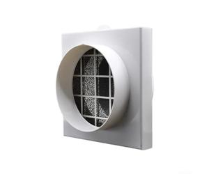 Filtre à air lavable pour tuyaux en PVC et polyéthylène, filet éponge réutilisable avec coque en ABS pour une qualité d'air plus propre, installation facile dans les systèmes de ventilation (160 mm)