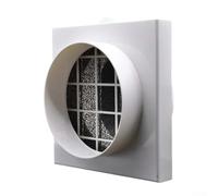 Filtre à air pour conduit d'air, 15 x 15 x 10 cm, filtre HEPA pour ventilation intérieure, fonctionnement silencieux, entretien facile, utilisation à domicile et au bureau (110 primaire)