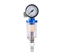 Filtre à Air pour Pistolet Peinture 1/4"Ensemble de Pistolet Pneumatique de Jet de Fil Mini Régulateur de Pression d'Air avec Filtre en Ligne de Piège à Eau outils pneumatiques
