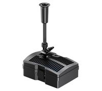 Filtre à bassin 3 en 1 avec lampe UV, débit de 1000 litres/heure, 28 W, 9 W pour la lampe UV, et 3 embouts de fontaine