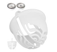 Filtre à Cheveux pour Douche, 2 pcs, Blanc, Compatible avec Viega Tempoplex pour série à partir de 2001-2006, Tube Plongeur de Rechange pour Douche modèle 6958.96, 625 221, Filtre à Cheveux