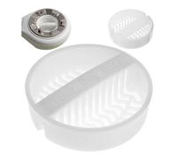 Filtre à Cheveux pour Vidage de Douche, 2 Pièces, Blanc, Compatible avec Les Vidages Viega Tempoplex Modèles 6963, 6962, 6961, 6960