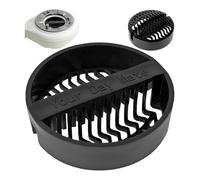 Filtre à Cheveux pour Vidage de Douche, 2 Pièces, Noir, Compatible avec Viega Tempoplex Modèles 6963, 6962, 6961, 6960