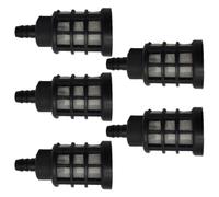 Filtre à Eau 5 Pièces pour Machine de Nettoyage, Raccord D’entrée | Grille Permanente, Nettoyage Facile, Plastique Métal Noir, pour Puits et Maisons Éloignées, Tuyau Jardin