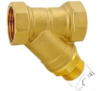 Filtre à eau en laiton de type Y, 6 tailles, maille de tuyau pour | Construction en laiton H59 épais, piège efficacement les impuretés, entretien facile pour les systèmes de chauffage et de