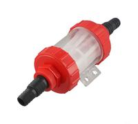 Filtre à eau en maille pour tuyau d'arrosage, pompe d'irrigation, réservoir d'aquarium, pulvérisateur et jet d'eau, connecteur grand débit en plastique transparent avec tailles de 14/15/19 mm (25 mm)