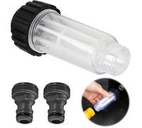 Filtre à eau pour nettoyeur haute pression - Raccord 3/4' avec 2 adaptateurs rapides - Filtre anti-sable pour Kärcher K2-K7