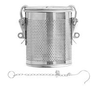 Filtre à épices, Sac D'assaisonnement en Acier Inoxydable, Passoire à Thé, Infuseur à Thé en Maille Extra Fine avec Crochet de Chaîne, Filtre à épices Polyvalent pour Soupe, Infusion(Petit)