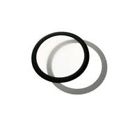 Filtre à poussière magnétique rond 120 mm (cadre noir, filtre blanc)