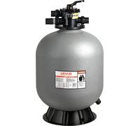 Filtre à sable, 609,6 mm, 246,1 LPM Système de filtration à sable pour piscine hors sol, avec vanne multivoies à 7 positions, modes lavage à contre-courant, rinçage, recirculation, vidange, hivernage
