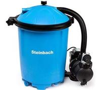 Steinbach Système de filtration Active Balls 75-040120 - Pompe auto-aspirante pour piscines jusqu'à 26.000 l - Avec préfiltre, manomètre et minuterie intégrée - 1150 g de Filter Balls inclus