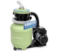 Filtre à sable Miganeo Speedclean 7000 | 4,5-6,3m³/h - pour piscine jusqu'à 19 m³ - auto-aspirant - vert