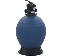 Filtre à sable pour piscine avec valve 6 voies, corps de filtre bleu, 560 mm. Pompes pour piscine non incluses