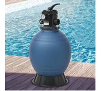 Filtre à sable pour piscine - vidaXL - Vanne 6 positions - Bleu - 460 mm