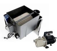 Filtre à tambour pour bassin, modèle Easy Drum, débit de 20 m³/h, avec pompe de lavage intégrée