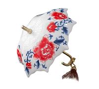 Filtre à thé artistique en forme de parapluie avec poignée en, C | Glaçages résistants à la, passoire à thé pratique avec trous fins pour une claire, cérémonies du