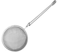 Filtre à thé en acier inoxydable Unyqoos® (filtre pliable) pour thé en vrac et épices, manche long de 17,5 cm, mécanisme de pliage à ressort, lavable au lave-vaisselle