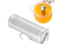 Filtre à thé réutilisable | Mini avec chaîne à crochet sur le dessus, passoire à thé en vrac à filtrer - Convient pour hommes, femmes, débutants, amateurs, théières, tasses et tasses