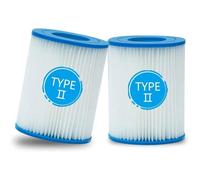 Filtre Bestway Type II - Accessoires pour Piscine Gonflable - Lot de 2 - 13,6 x 10,6 cm Femeo