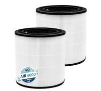 Filtre Compatible avec Bosch Air 4000 Purificateur d'Air 4000 | Lot de 2 | Filtration 3 en 1 avec H13 True HEPA, charbon actif et préfiltre haute efficacité