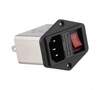 Filtre d'alimentation de type prise IEC avec interrupteur de sécurité léger pour équipements industriels modèles Cw2b T Cw2c T dans boîtier 3a 6a 10a options (CW2B-3A-T)