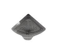 Filtre d'angle pour évier - des déchets empêchant les obstructions de drainage, ajustement triangulaire magnétique, style compact, 17 cm de longueur + 17 cm de largeur + 9 cm de profondeur