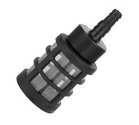Filtre d'aspiration pour nettoyeur haute pression avec écran d'arrêt d'eau, filtre en maille pour tuyau de 9 mm et 13 mm, filtre en acier inoxydable et corps en plastique PC pour haute (Waterstop 9-13