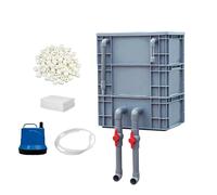 Filtre de bassin à poissons, circuit d'eau de pompe à 3 niveaux, grand filtre d'aquarium pour bassins extérieurs, pour la maison, le jardin, la filtration commerciale, le nettoyage, la circulation