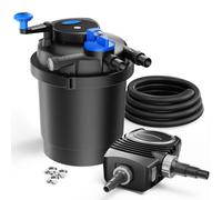Filtre de bassin à pression - UVC 11 W - Pompe 3600 l/h - Jusqu'à 6000 litres
